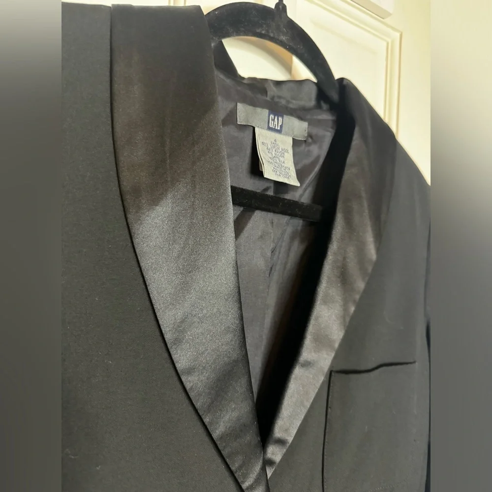Gap Wool Blend Lined Black Blazer Size 4 Oversized